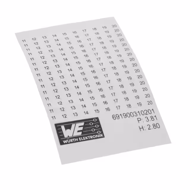 691900310201 Würth Elektronik  Strisce di marcatura per morsettiere